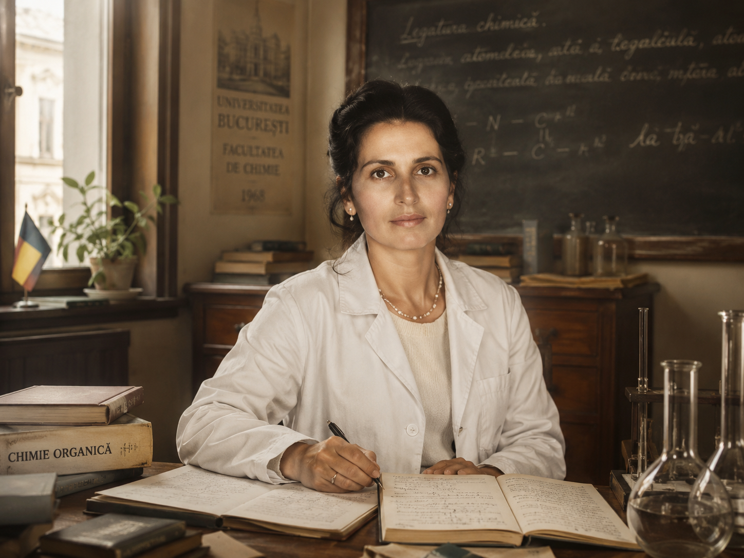 Mother as a young chemistry student in Bucharest