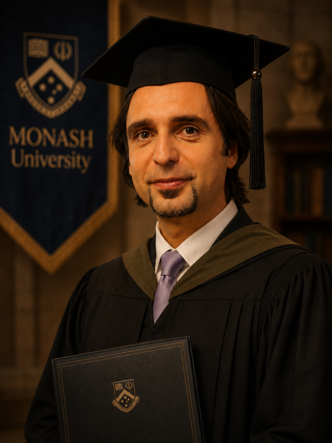 John Angheli at graduation
